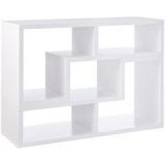 Coaster Home Furnishings Contemporary White Convertible TV Stand and Bookcase