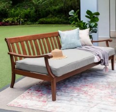 Three Posts Dowling Mahogany Outdoor Patio Daybed