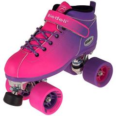 Riedell New Dart 2 Tone Purple & Pink Ombre Quad Roller Speed Skate