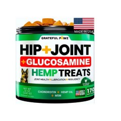 Grateful Pawz Hip + Joint Glucosamine Hemp Treats
