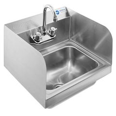 Gridmann Commercial NSF Stainless Steel Sink with Faucet & Sidesplashes