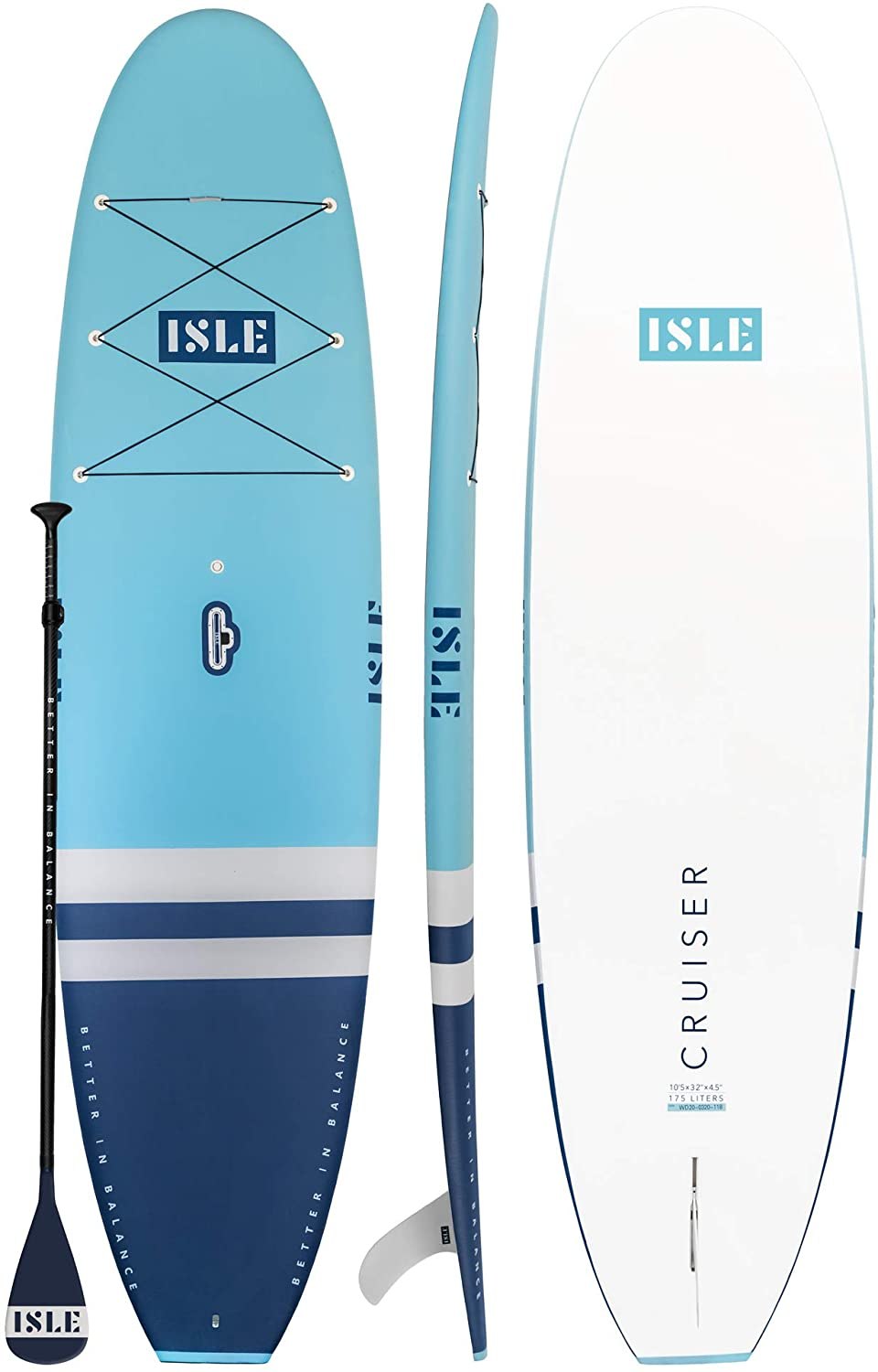 ISLE Surf and SUP Cruiser Stand-Up Paddleboard &amp; SUP Bundle