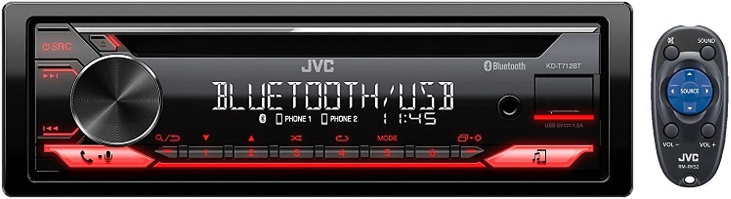 JVC Single-DIN Car Stereo Player