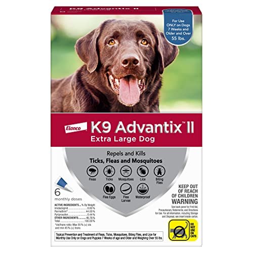 K9 Advantix II K9 Advantix Flea And Tick Control Treatment for Dogs