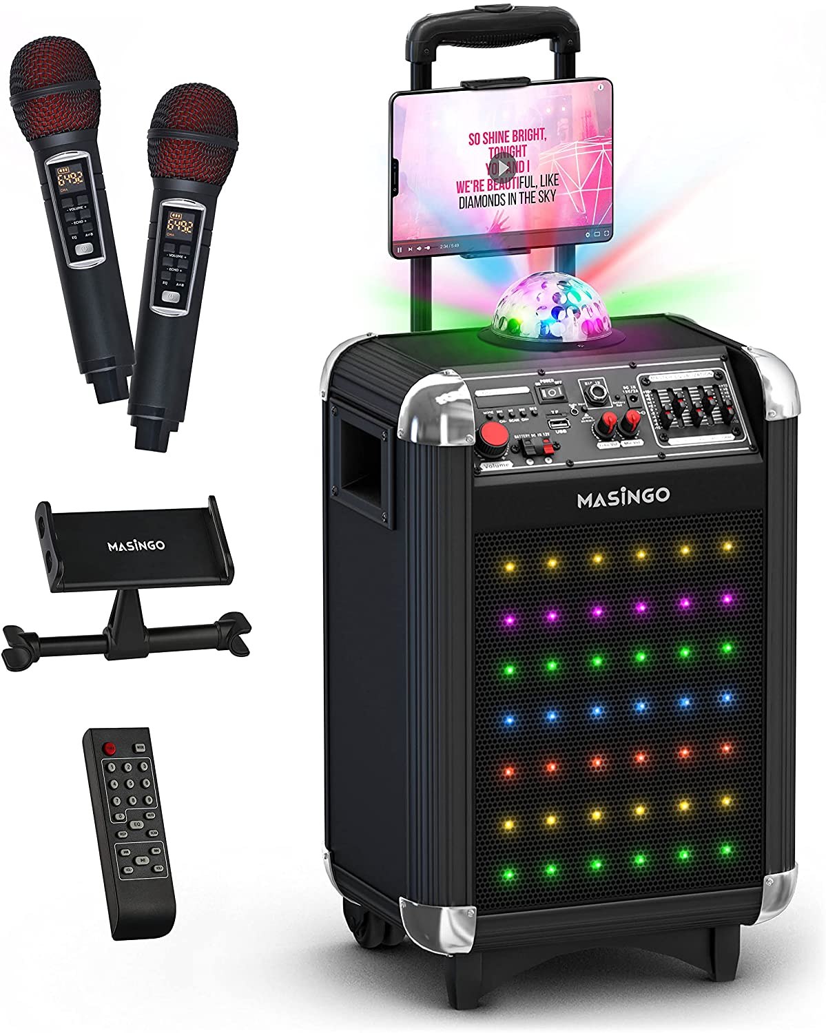 MASINGO Bluetooth Karaoke Machine