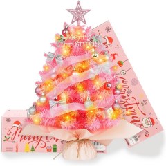 TBD Decor 20" Pink Christmas Tree