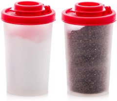 SIGNORA WARE Moisture-Proof Plastic Salt and Pepper Shakers