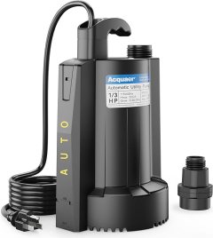 Acquaer 1/3 HP Automatic Submersible Water Sump Pump