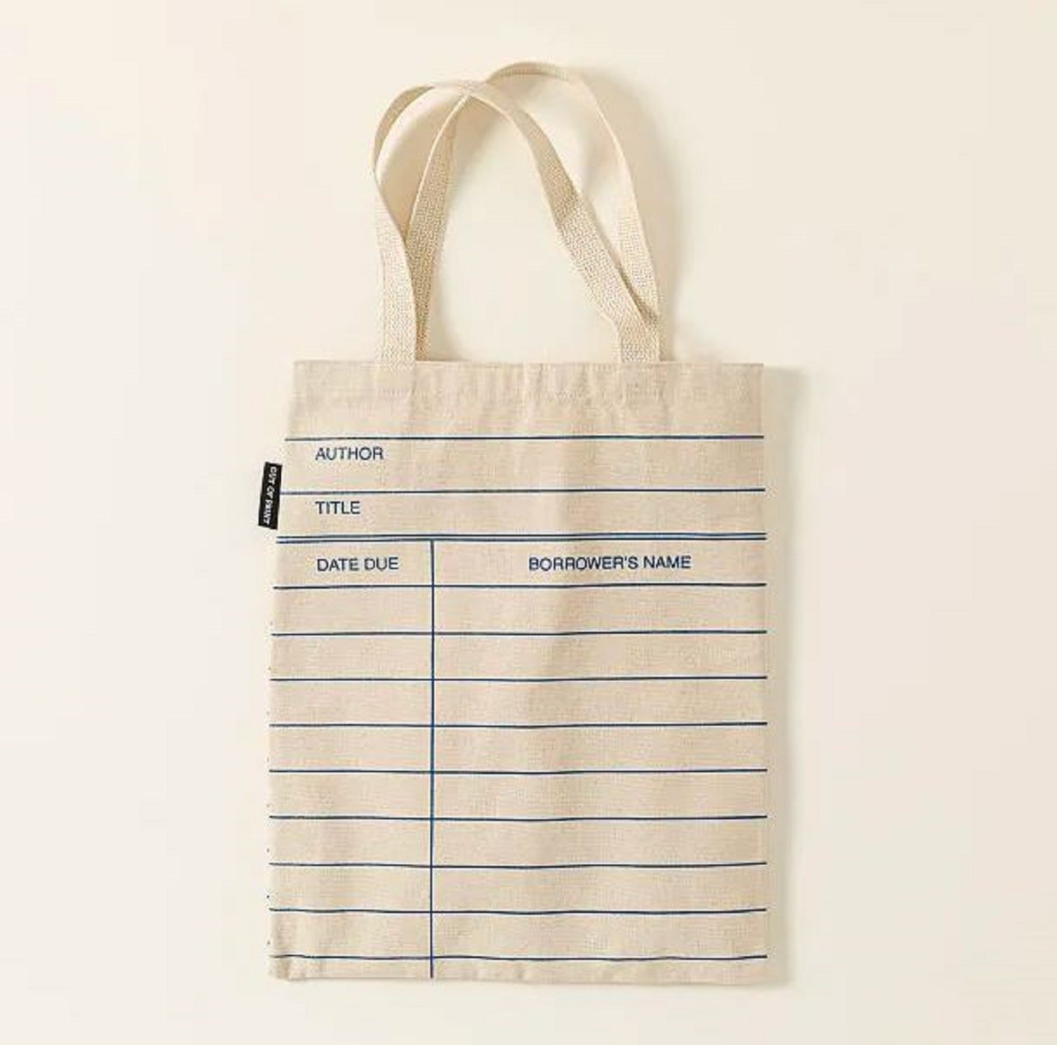 Uncommon Goods Library Card Tote Bag