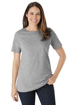 Women Within Perfect Short-Sleeve Crewneck T-Shirt